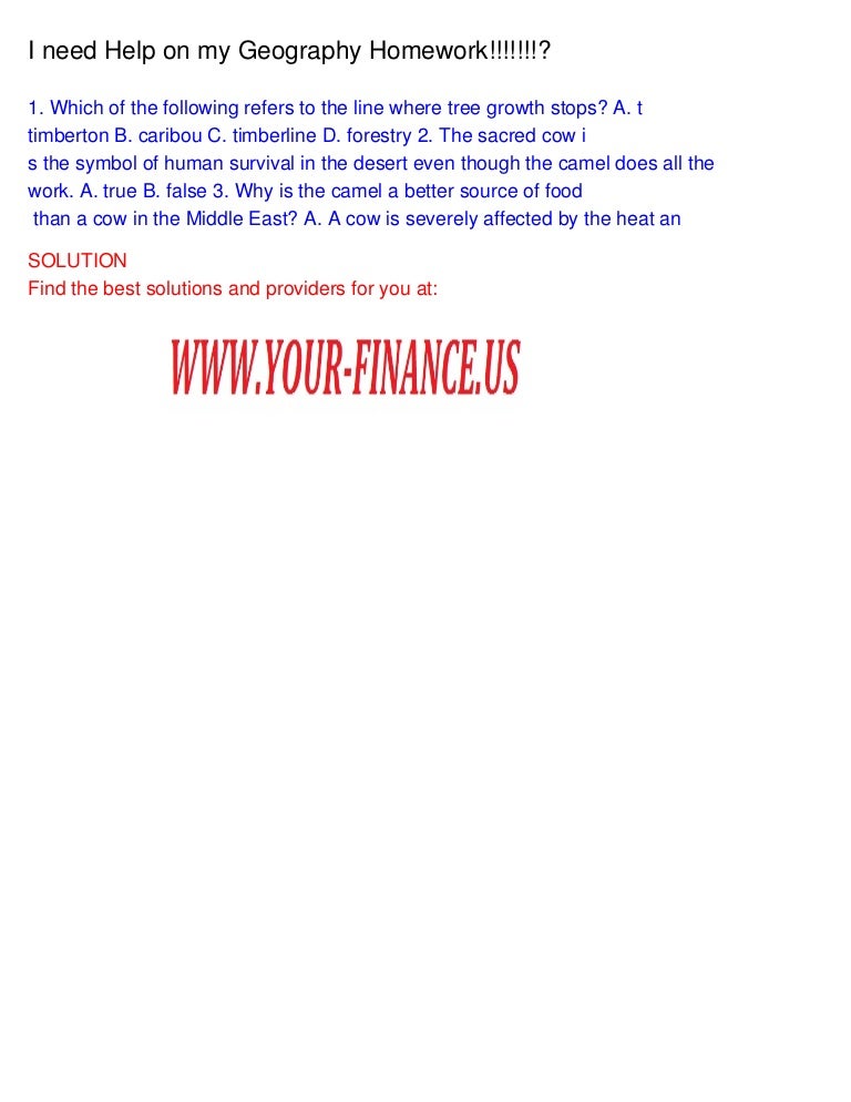 Environmental geography assignment picture