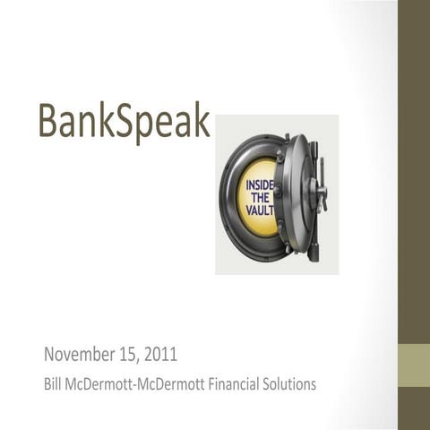Bank Speak 111511