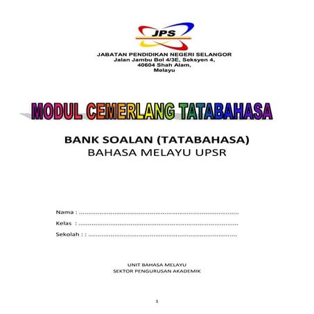Bank tatabahasa upsr (1)