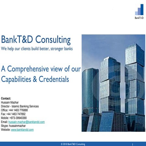 Bank Td   Introduction  Credentials Brief Final