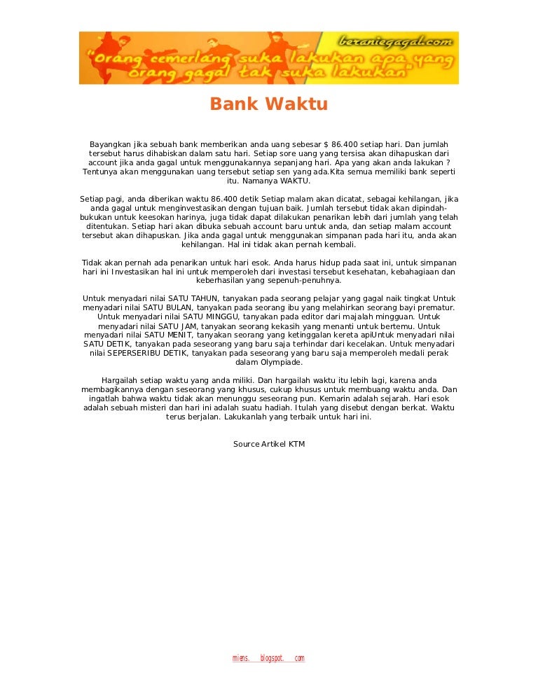 Bank Waktu