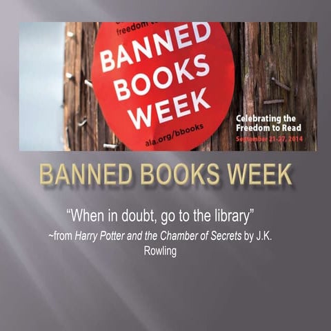 Banned books week 2014