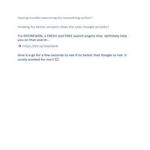 ENTIREWEB SEARCH ENGINE