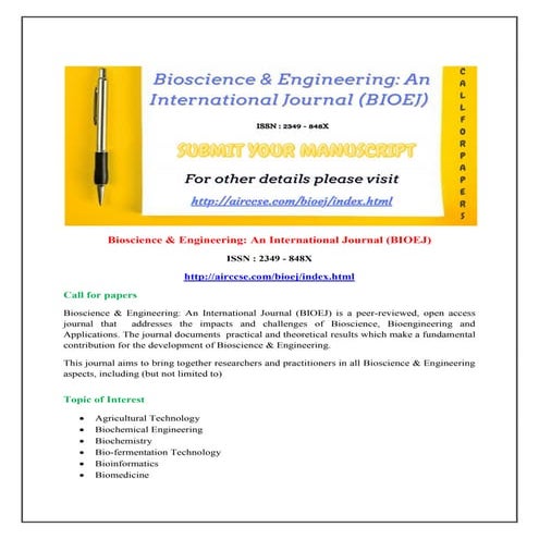Projects on biomedical engineering | PDF