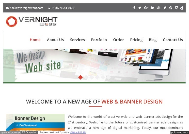 Banner Ads Design Www Overnightwebs Com