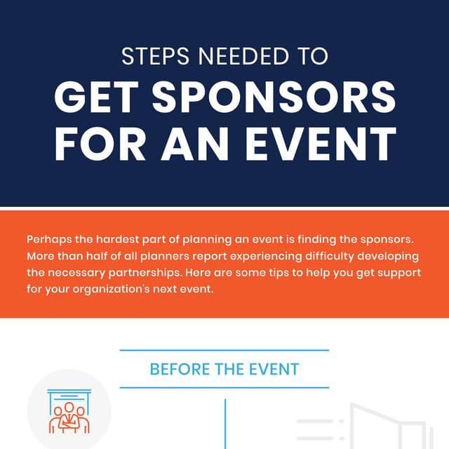 Bannerbuzz infographic: Steps Needed To Get Sponsors For An Event
