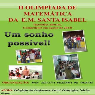II Olimpíada de Matemática da E.M. ...