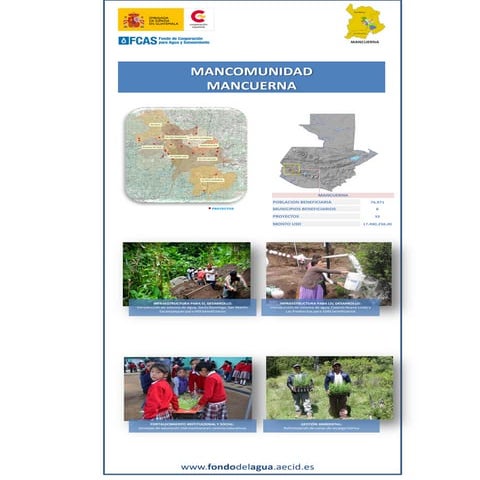 Programa Bilateral Fondo Cooperación Agua y Saneamiento de la Cooperación Española en Guatemala