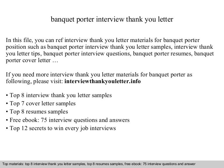 banquet resume sample