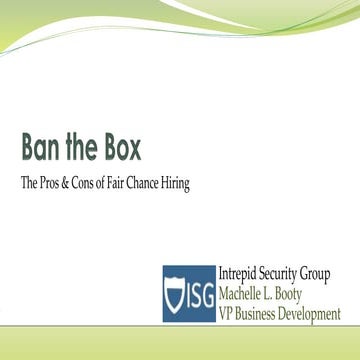 Ban the box