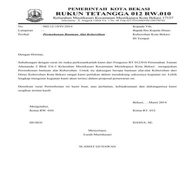 Bantuan alat kebersihan