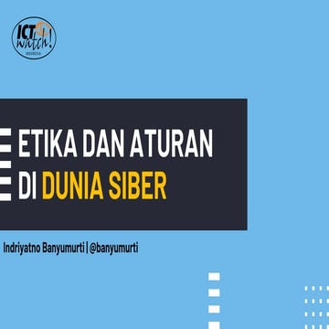 Netiket dan Aturan di Dunia Siber