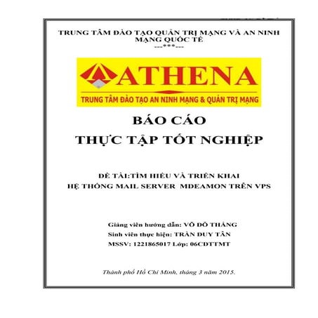 Báo cáo thực tập công ty ATHENA.