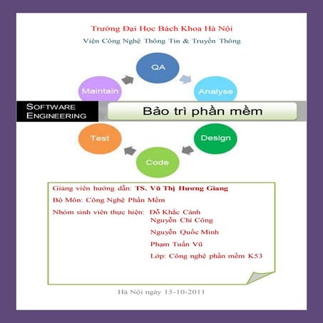 Bảo trì phần mềm