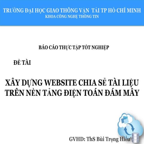 Bao cao thực tập Điện toán đám mây