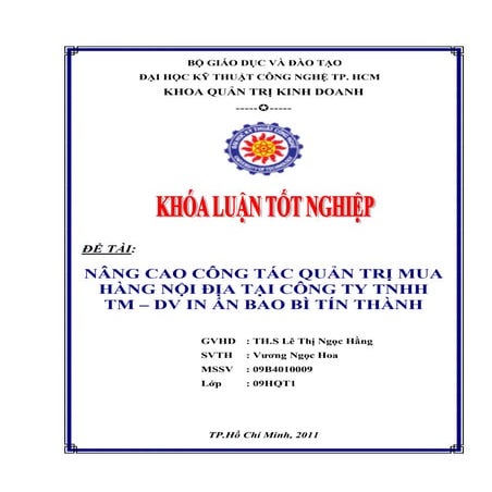 Bài mẫu báo cáo thực tập nâng cao công tác Quản Trị Mua Bán Hàng Hóa