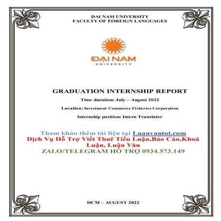  Báo cáo thực tập tiếng anh biên phiên dịch tại công ty 