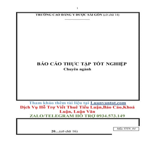 Báo cáo thực tập trường cao đẳng y dược sài gòn 