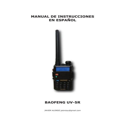 Baofeng uv5r manual