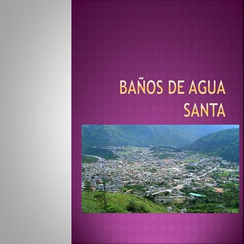 Baños de agua santa