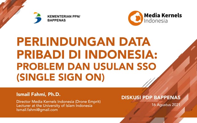 Perlindungan Data Pribadi di Indonesia