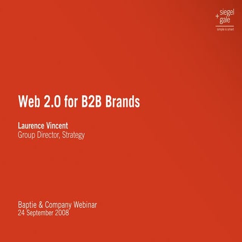 Making Web 2.0 Work for B2B Brands