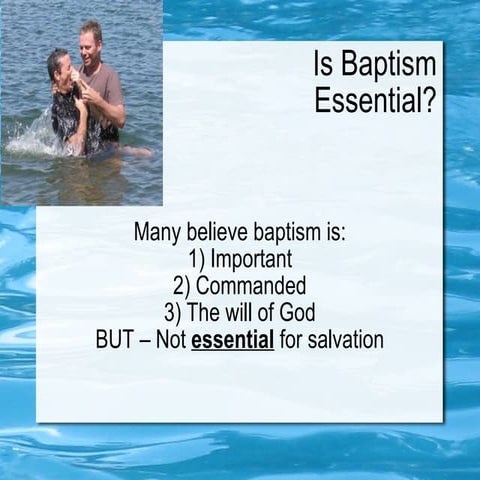 Baptism essential