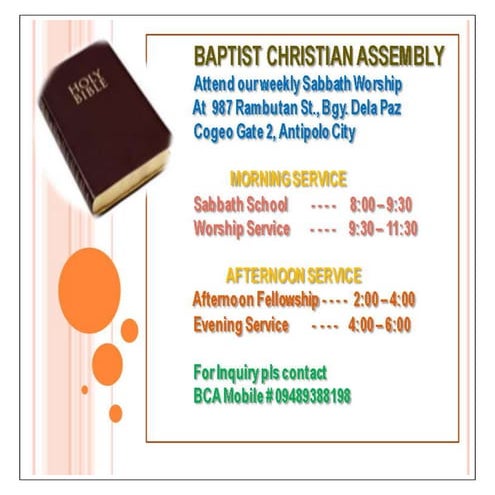 Baptist christian assembly