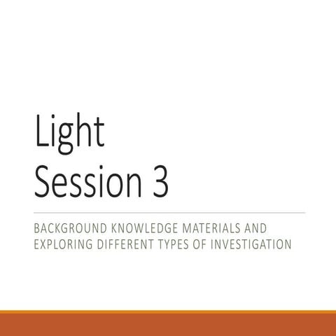 BA PT SwtC University (covid) Session 3 Light