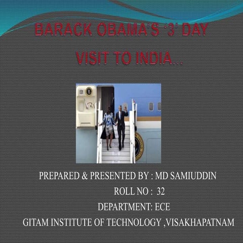 Barack obama’s ‘3’ day visit to india 2015