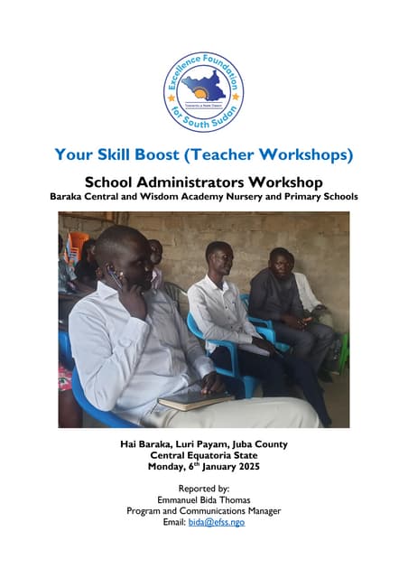 Baraka Central School Administrators Workshop Report