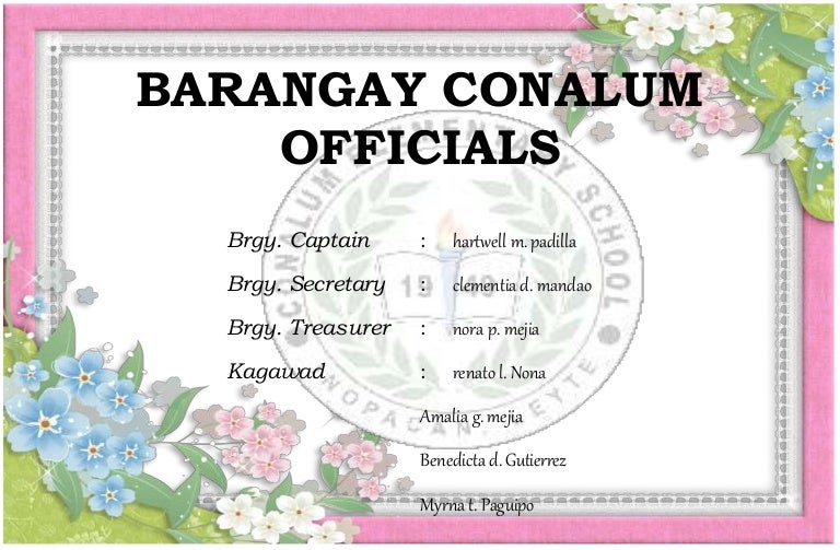 Barangay Officials