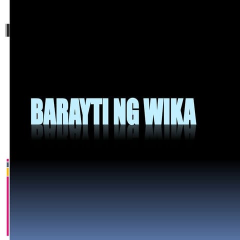 Barayti ng wika