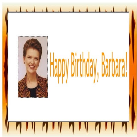 Barbara Hemphill's Virtual Birthday Party!