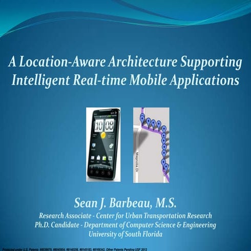 A Location-Aware Architecture Supporting Intelligent Real-time Mobile Applica...