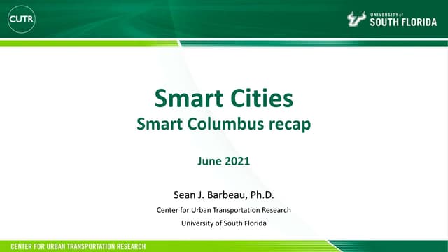 Smart Columbus Executive Summary Overview