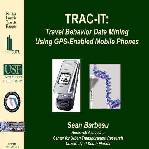 2010 USDOT FHWA Travel Model Improvement Program (TMIP) National Webinar on D...