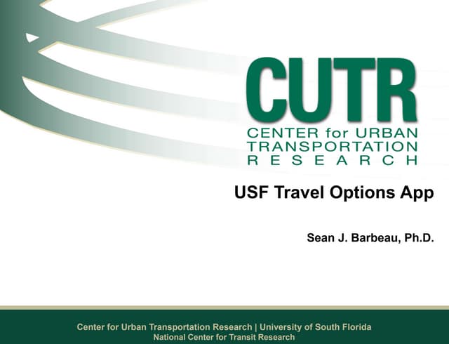 USF Travel Options App