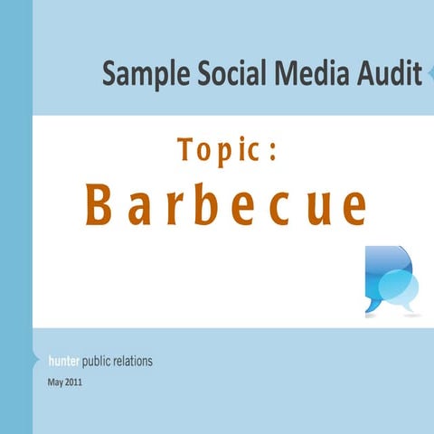 Sample Social Media Audit