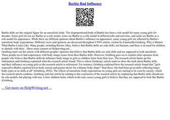 Barbie Bad Influence