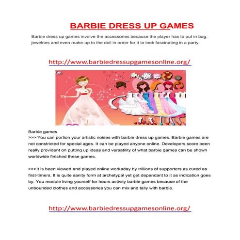 Barbie dress up_games | PPTX