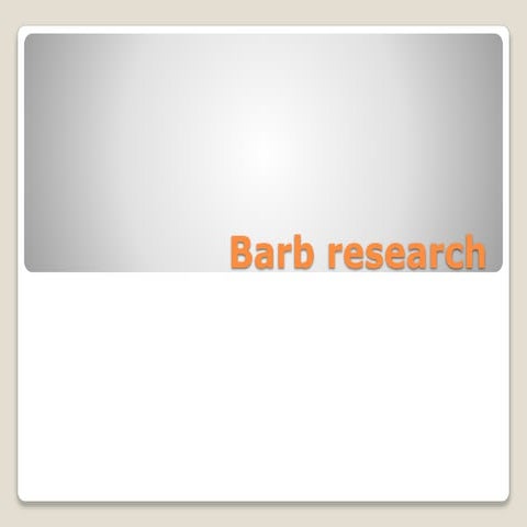Barb research