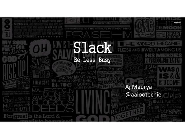 Using Slack For Internal Communications