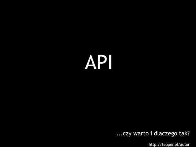 Barcamp #5 - API