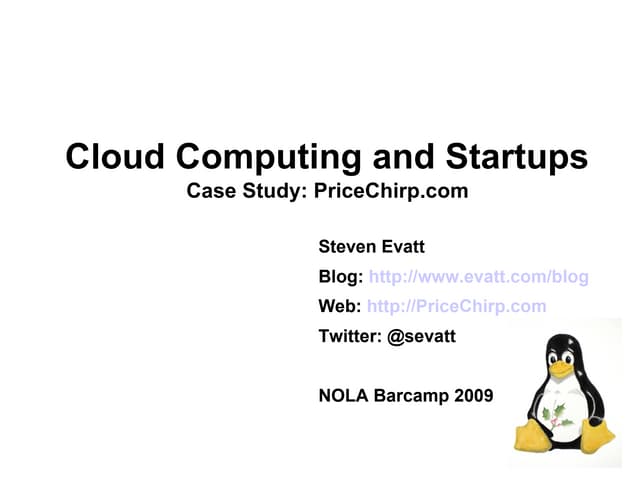 Cloud Computing for Barcamp NOLA 2009
