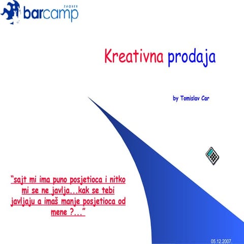 Studentski Oglasnik - Kreativna prodaja