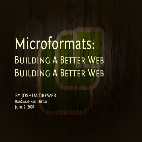 Microformats | PPT