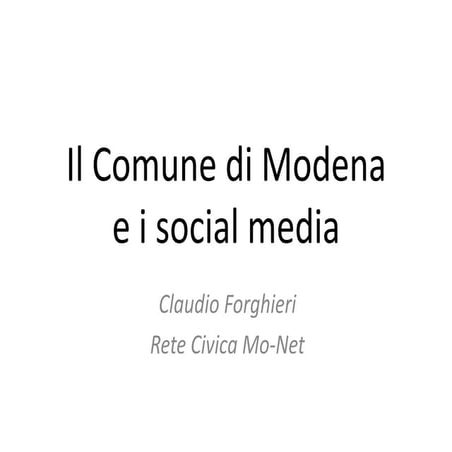 Barcamp ForumPA 2011 Forghieri