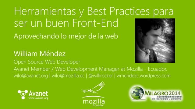 Herramientas y Best Practices para ser un buen Front-End