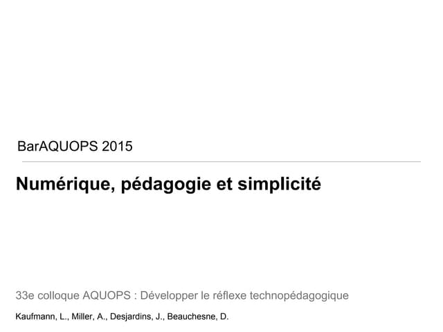 Barcamp AQUOPS (BarAQUOPS) 2015
